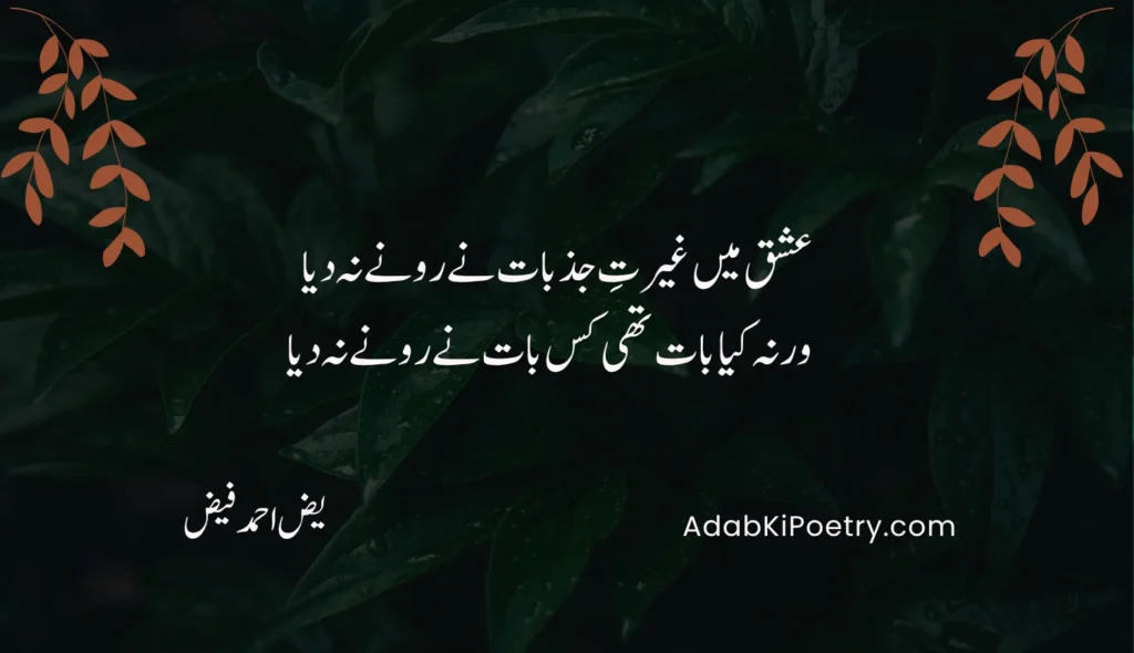 Love Poetry In Urdu