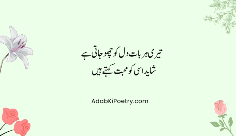 love poetry in urdu