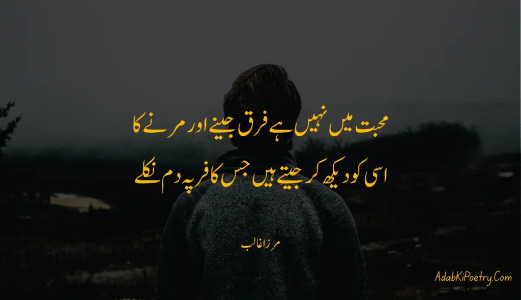 mirza ghalib poetry in urdu