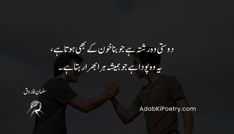 Friendship Poetry In Urdu