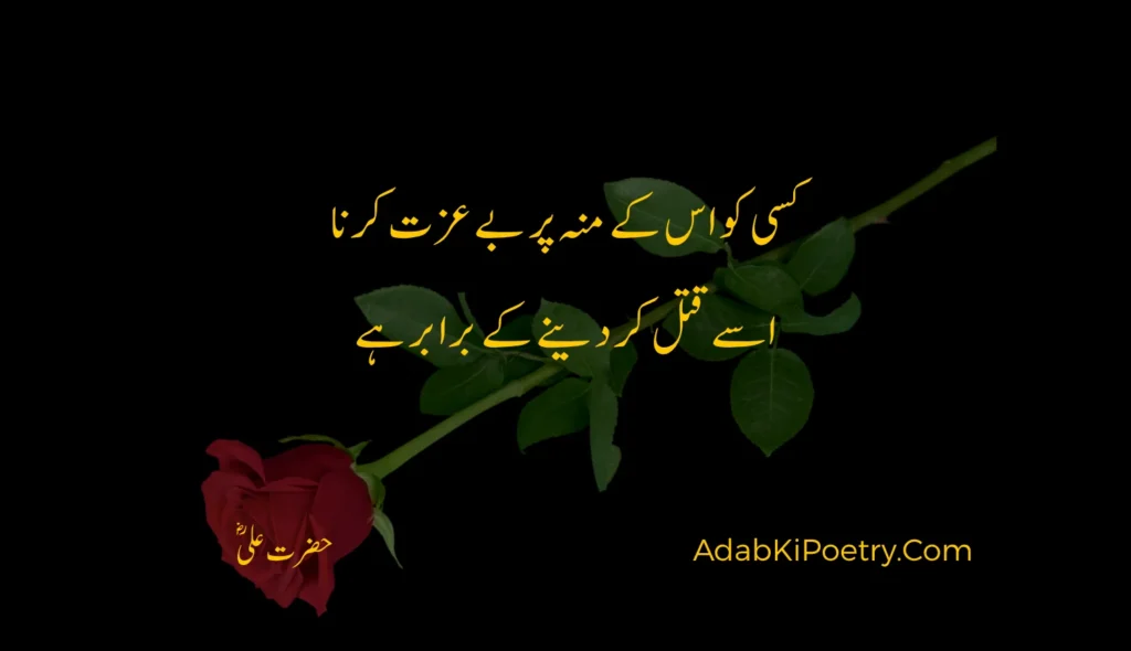 Hazrat Ali Quotes In Urdu
