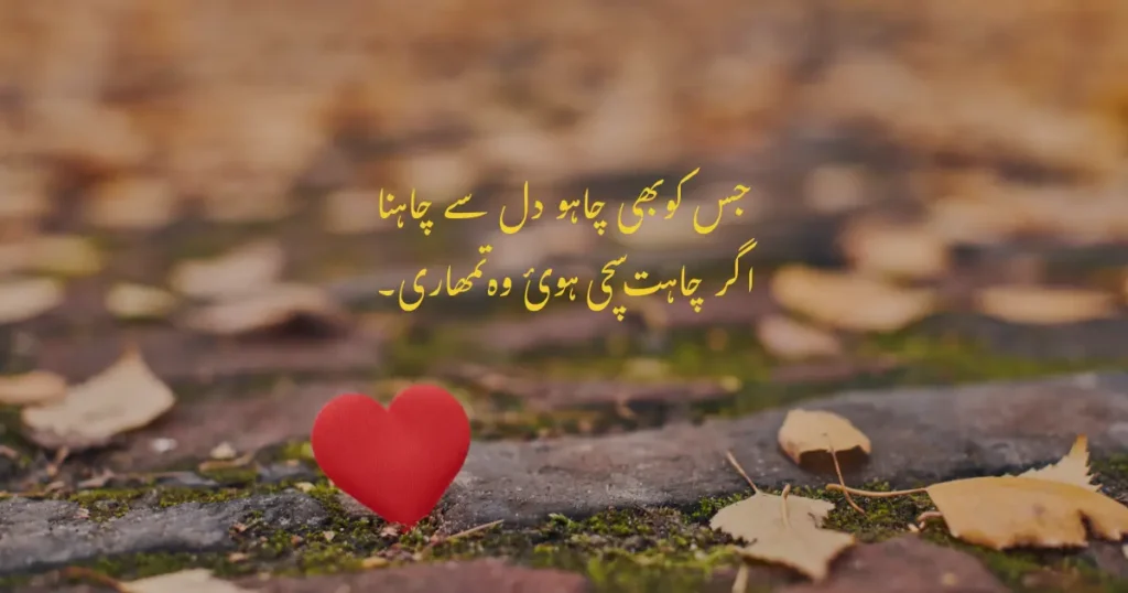 One Sided Love Poetry in Urdu