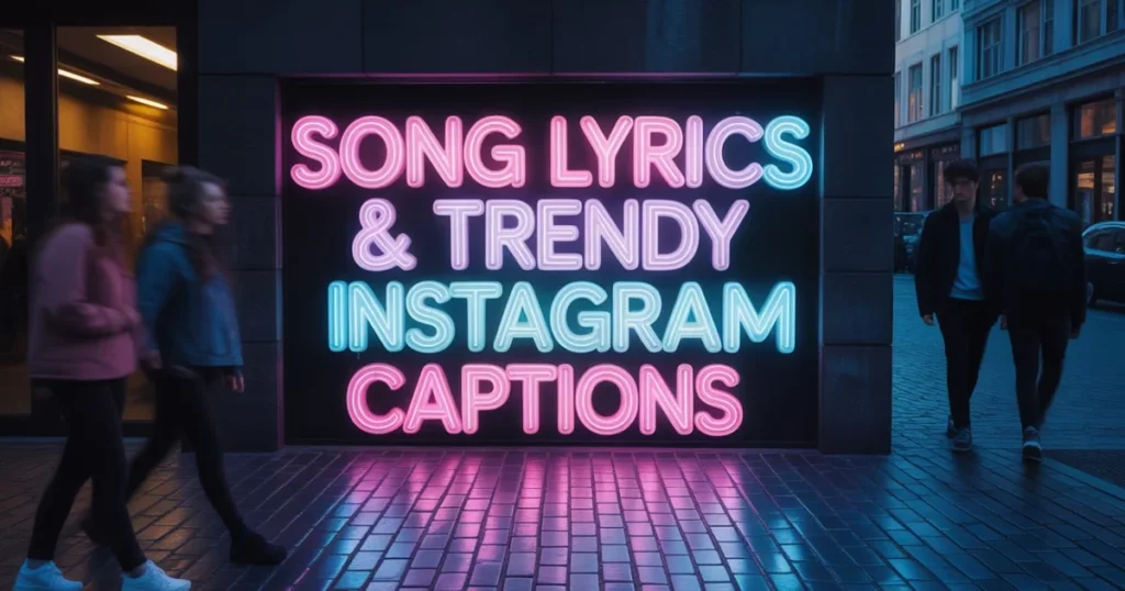 Song Lyrics & Trendy Instagram Captions